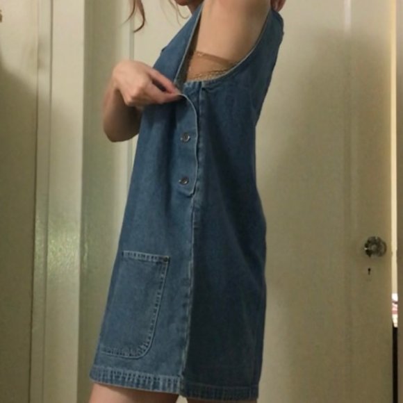 DENIM MINI DRESS - Picture 4 of 4